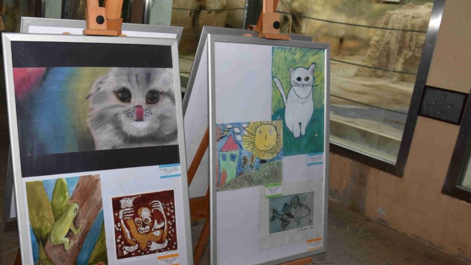 Děti malovaly obrázky pro soutěž Zvíře není věc