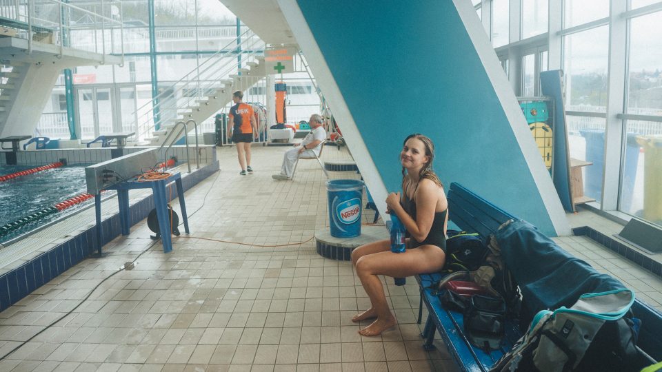 Karolína Pleskotová, dvojnásobná juniorská mistryně světa v plavání v ledové vodě