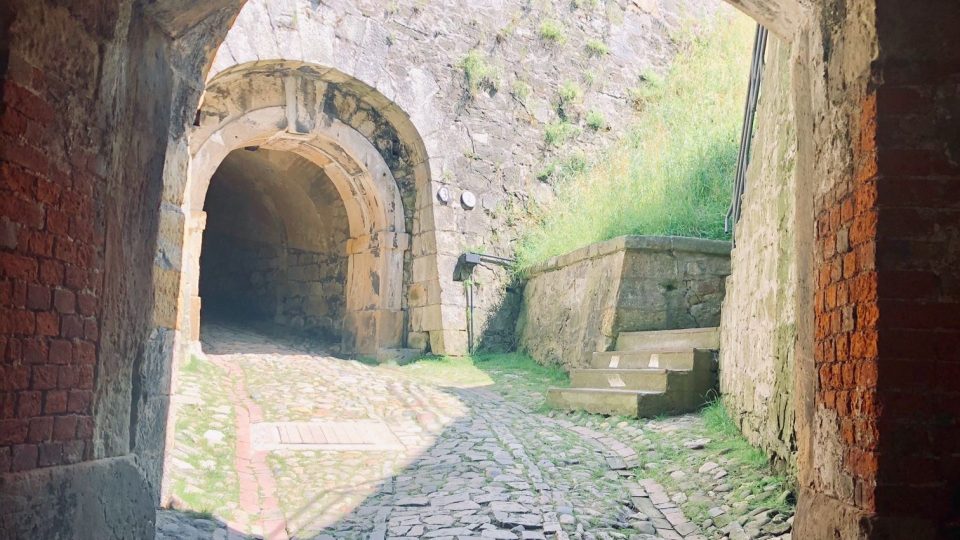 Kladská pevnost - do kopce a ješte po schodech