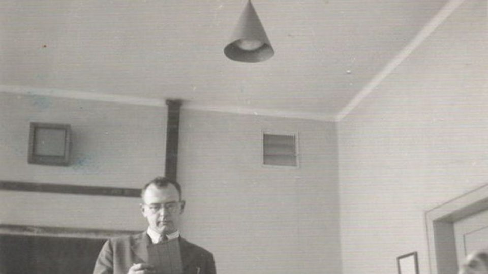 Jaroslav Žák při vyučování - 1941
