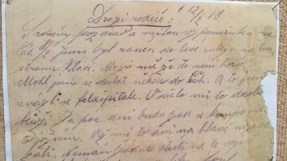 Expozice Stopy 1. světové války v regionu