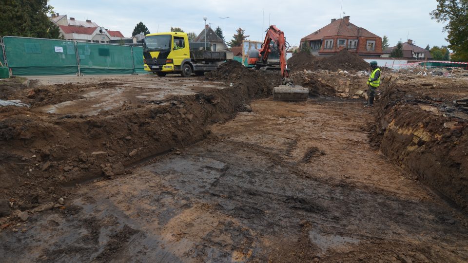 Archeologický průzkum pod budoucím pavilonem jičínské nemocnice