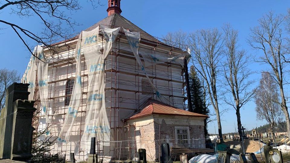 Kostel sv. Jakuba Většího v Ruprechticích na Broumovsku bude kompletně opravený
