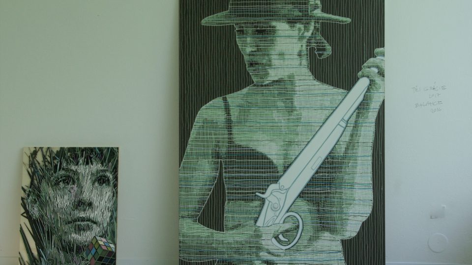 Bohyně lovu  Diana a portrét chlapce od Ivany Štenclové