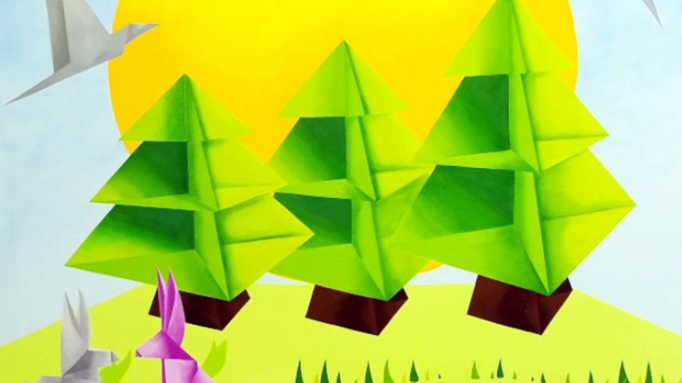 Tangram a origami v obrazech Lenky Husárikové