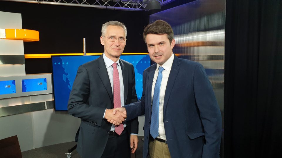 Filip Nerad s generálním tajemníkem NATO