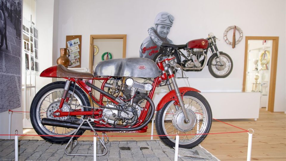 Gustav Havel v Czech Road Racing Muzeu