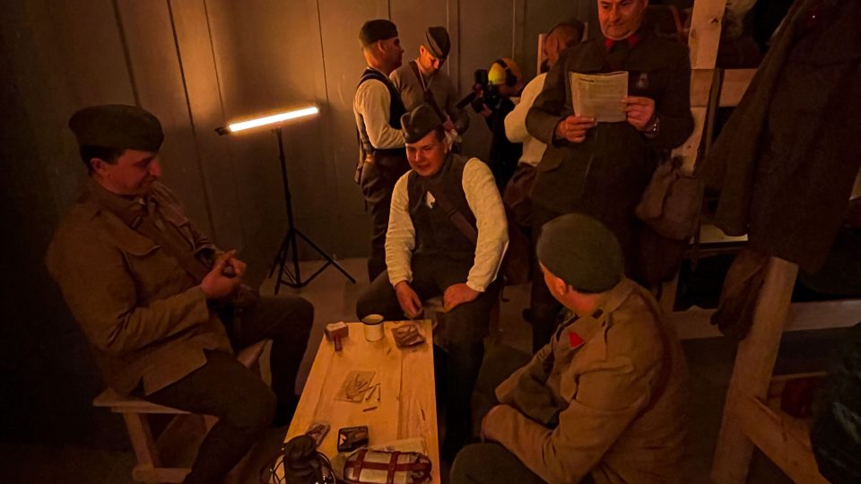 V pevnosti Dobrošov na Náchodsku filmaři natáčejí dokument o událostech roku 1938