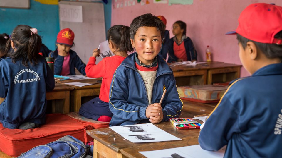 Děti ze školy v Malém Tibetu