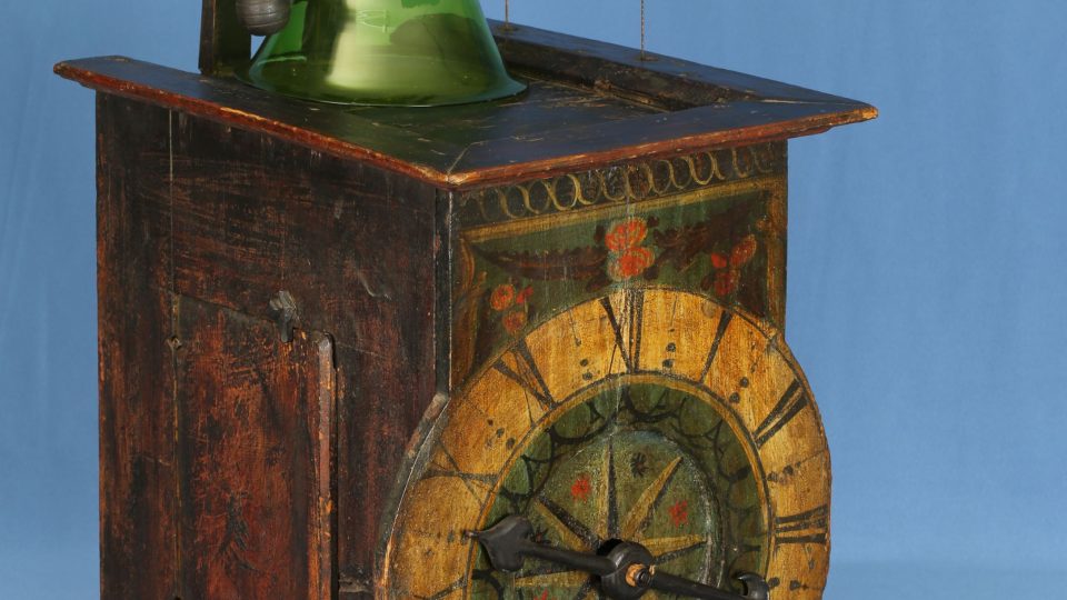 Výstava Poklady muzea - lihýřové hodiny - konec 17. století