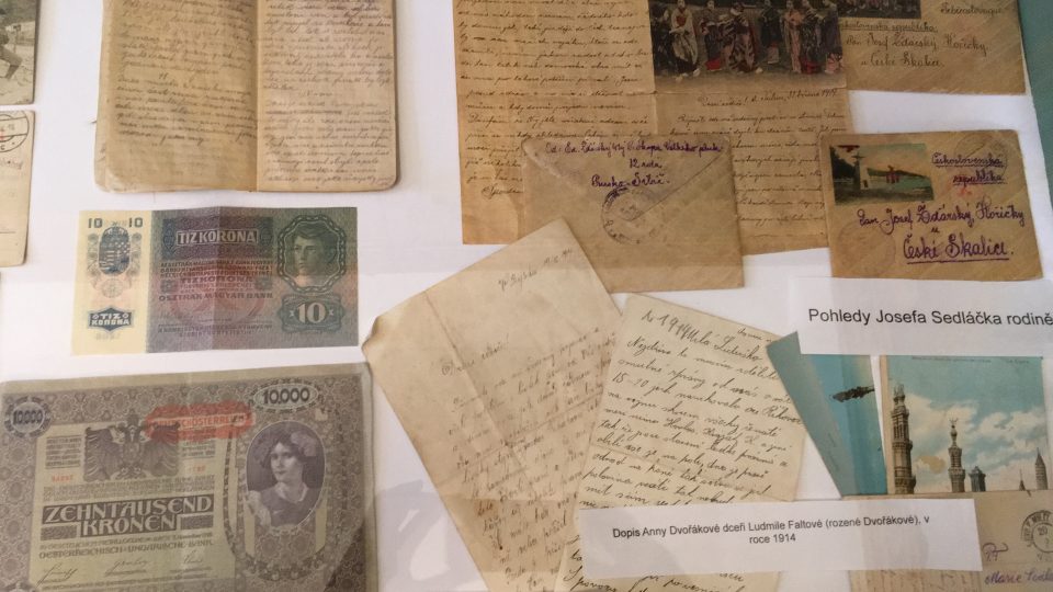 Expozice Stopy 1. světové války v regionu