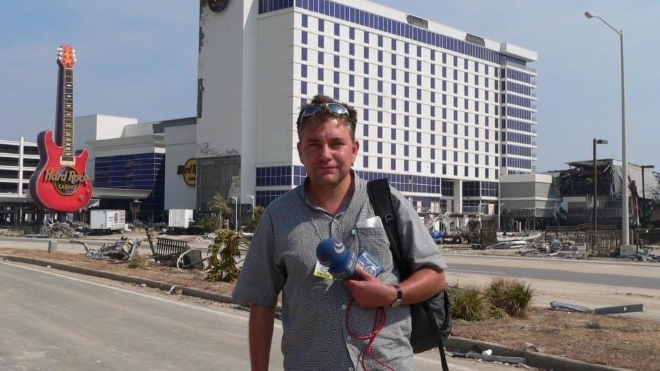 Zpravodaj v Biloxi, Mississippi - po hurikánu Katrina | foto: Martin Stehlík Zpravodaj v Biloxi, Mississippi - po hurikánu Katrina