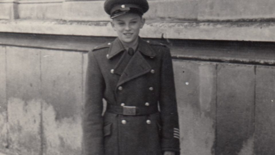 Na Vojenské škole Jana Žižky v roce 1956