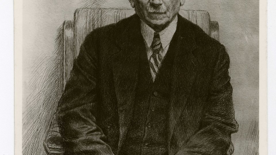 Portrét Františka Ulricha, autor: Max Švabinský, 1932