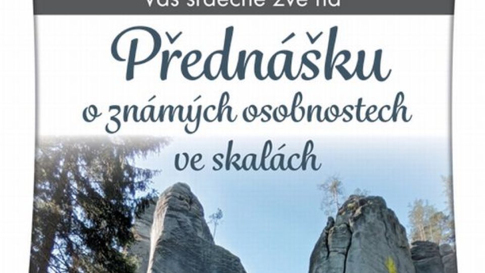 Přednáška o významných osobnostech ve skalách na zámku v Adršpachu