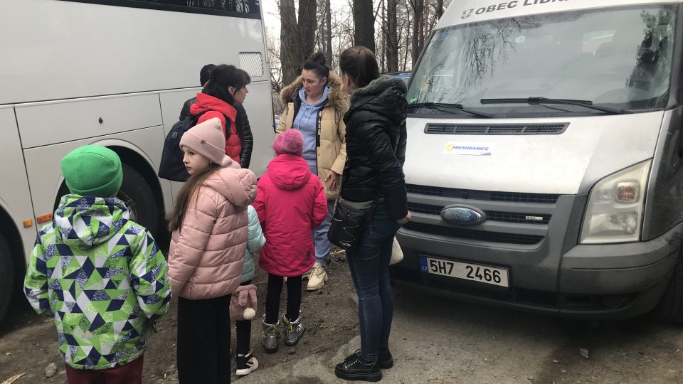 Fotografie z hranic na Ukrajině - pomoc uprchlíkům před válkou