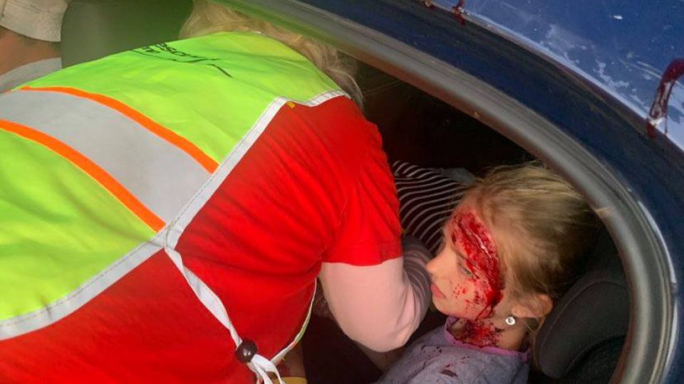 Součástí speciálního Rescue campu na Náchodsku je i hromadná dopravní nehoda