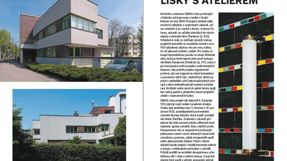 Ukázka z knihy Ladislava Zikmunda Lendera: Vily a rodinné domy v Hradci Králové