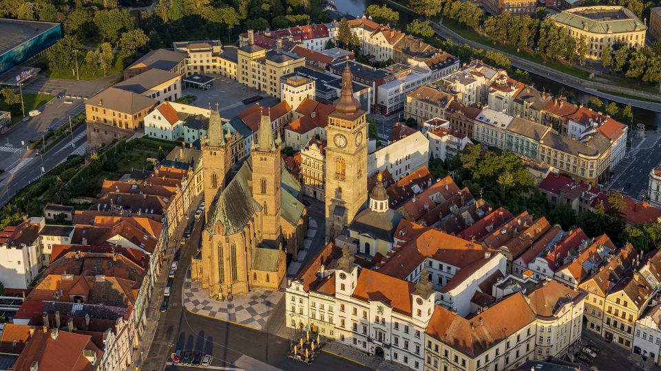 Hradec Králové z balonu