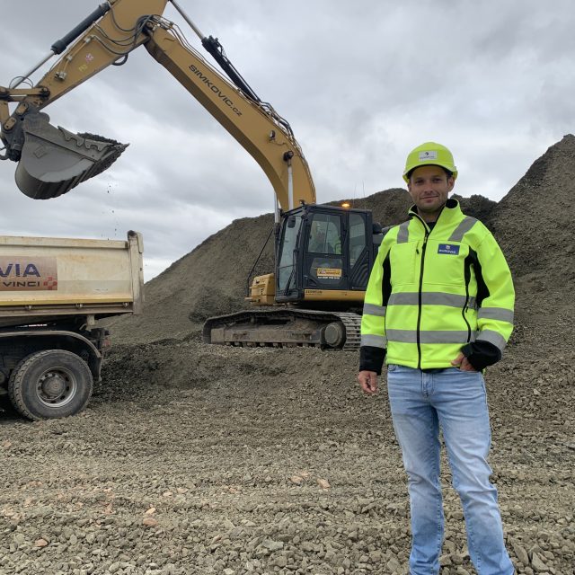 Hlavní stavbyvedoucí firmy Eurovia Ivo Frank | foto: Ondřej Vaňura,  Český rozhlas