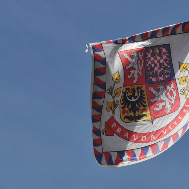 Prezidentská standarta na Pražském hradě | foto: Filip Jandourek,  Český rozhlas
