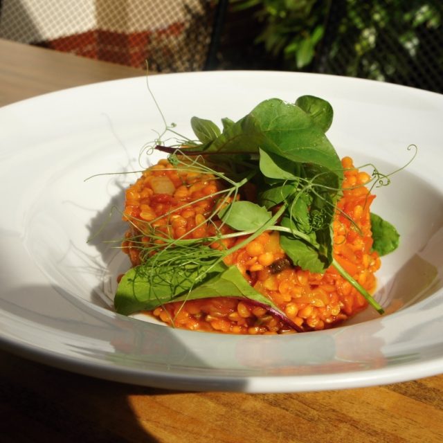 Bezlepkový salát z červené čočky se zeleninou | foto: Patrik Rozehnal,  Český rozhlas