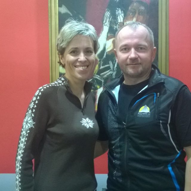 Alena Zárybnická a horský vůdce Viktor Kořízek | foto: Zdeněk Novák,  Český rozhlas