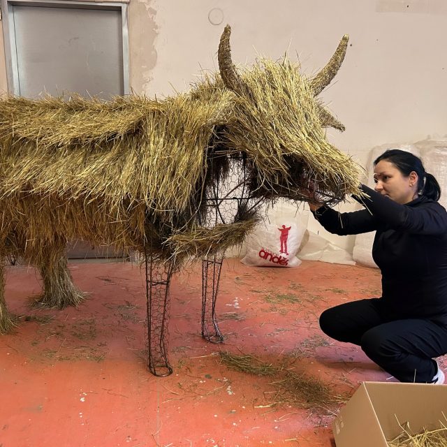 Zámek Opočno rozšiřuje svůj betlém vyrobený ze sena | foto: Václav Plecháček,  Český rozhlas