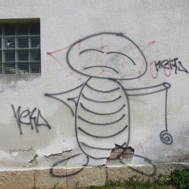 Sprejer řádil v Jičíně | foto: Policie ČR