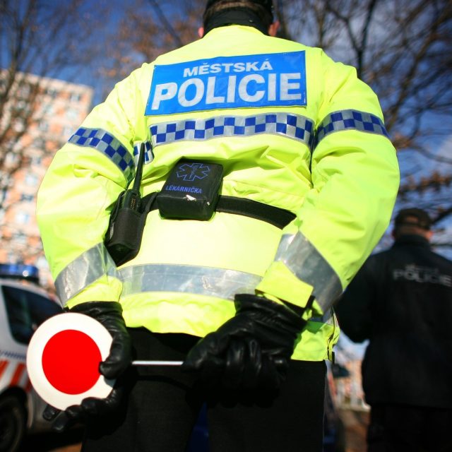 Strážník městské policie při práci | foto: Profimedia