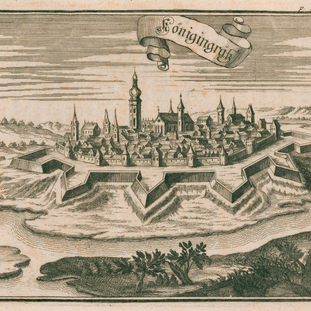 Anonymní grafik podle předlohy Moritze Vogta - Veduta Hradce Králové od jihu | foto: Muzeum východních Čech Hradec Králové