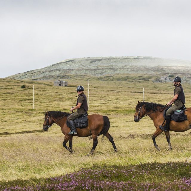 Huculové se strážci Krkonošského národního parku | foto: Správa Krkonošského národního parku