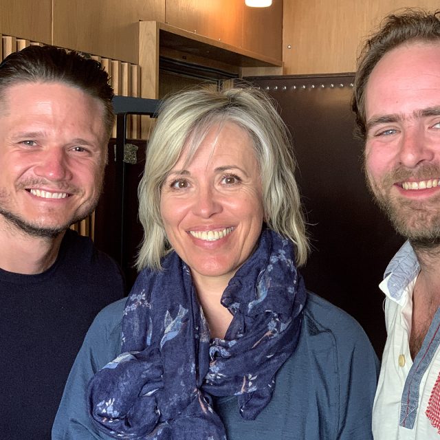 Alena Zárybnická natáčí zálety s Ondřejem Brzobohatým a Ondřejem Brouskem | foto: Zdeněk Novák,  Český rozhlas