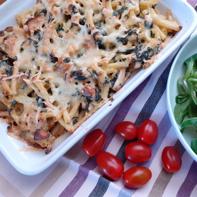 Těstoviny zapečené se sýrem a se špenátem  (ilustrační foto) | foto: Mirka Kuntzmannová,  Český rozhlas