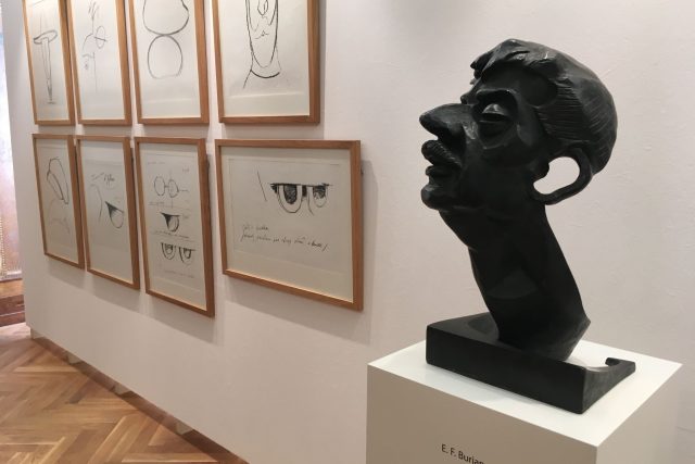 Výstava Podoby české moderny - Galerie moderního umění Hradec Králové | foto: Romana Joudalová,  Český rozhlas