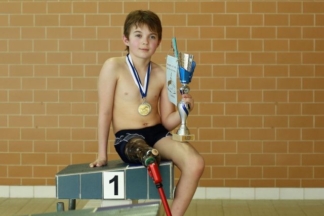 Talent paralympijského plavání Petr Frýba | foto: Archiv Petra Frýby