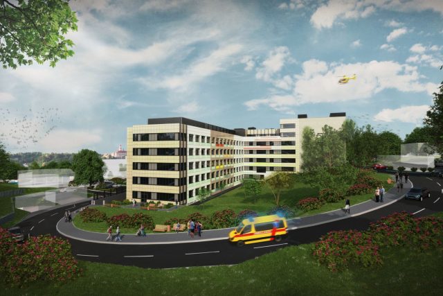 Vizualizace Oblastní nemocnice Náchod po modernizaci | foto:  Královéhradecký kraj