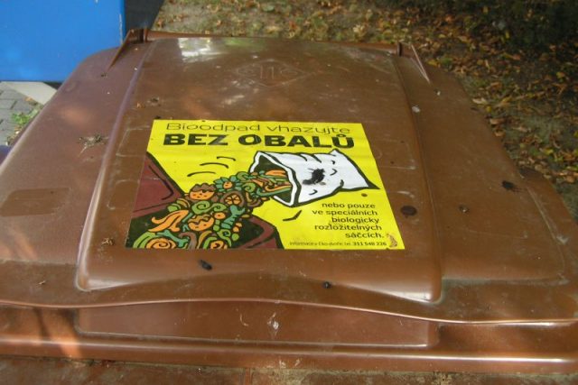 Kontejner na bioodpad | foto: Lucie Zemanová