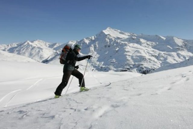 Skialpinista na svazích Dolomit | foto: Roby Trab,   Santa Caterina Valfurva