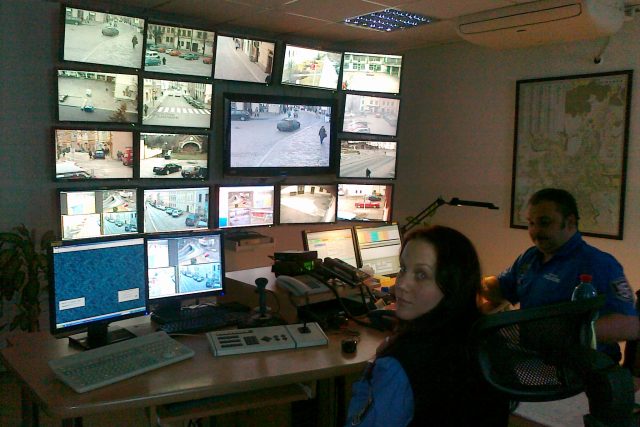 Bezpečnostní kamerový systém městských strážníků | foto: Olga Štrejbarová