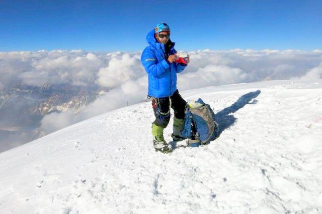 Honza Tráva Trávníček na vrcholu himalájské K2 | foto:  archiv Jana Trávníčka