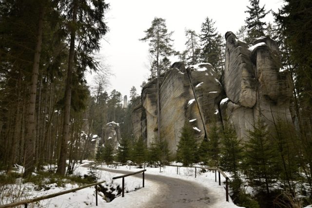 Adršpašské skály v zimě | foto: Jiřina Šmídová,  Český rozhlas