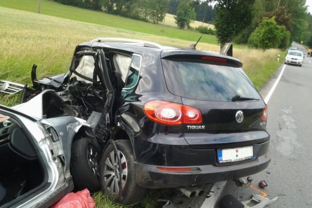 Dopravní nehoda u Telče | foto: HZS kraje Vysočina