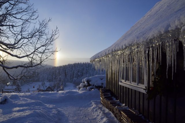 Zima na Malé Úpě může vykouzlit nádherné obrazy | foto: Jiřina Šmídová,  Český rozhlas