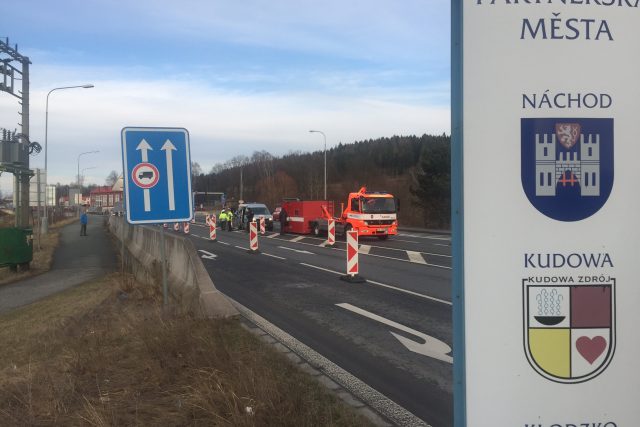 Policie na hranicích s Polskem cvičně zavedla kontroly. | foto: Martin Pařízek,  Český rozhlas
