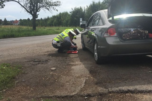 Desítky řidičů pod vlivem drog a policistům docházely botičky. Akce na závěr Hip Hop campu v Hradci Králové | foto: Václav Plecháček,  Český rozhlas