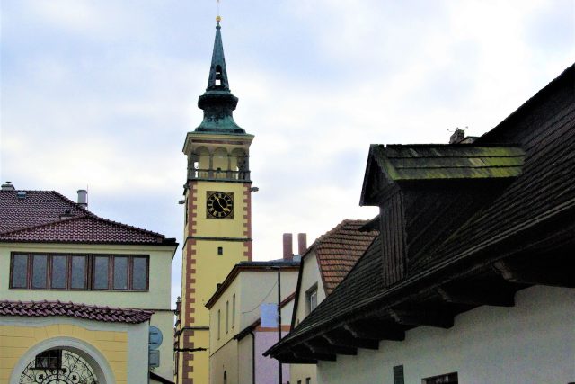 Dominanta Dobrušky,   věž renesanční radnice | foto: Vladislava Wildová,  Český rozhlas