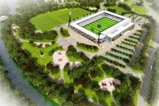 Studie nového fotbalového stadionu v Hradci Králové | foto: Magistrát Hradec Králové,  Magistrát Hradec Králové