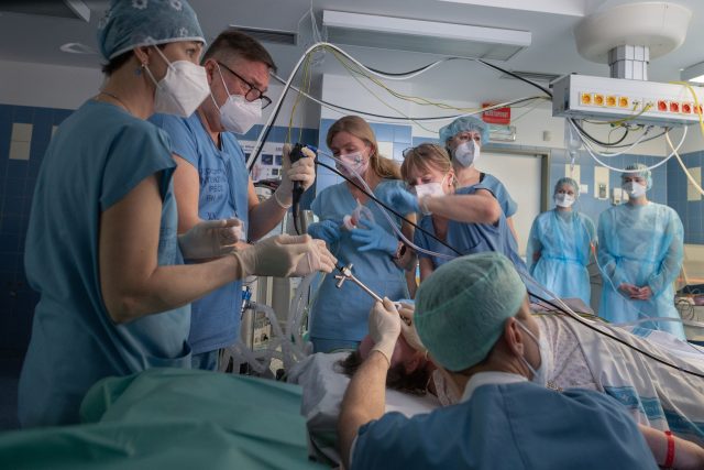 Bronchoskopie. Plicní klinika FN HK | foto: Jiřina Šmídová,  Český rozhlas