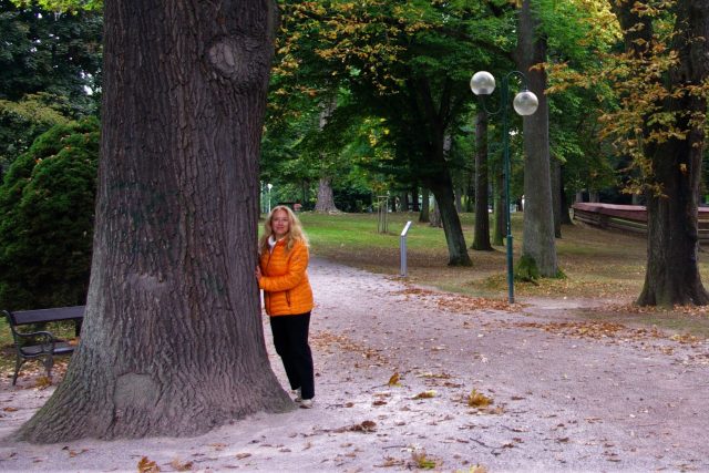 Energii čerpá Pavla Apostolaki i ze stromů ve svých oblíbených Jiráskových sadech | foto: Vladislava Wildová,  Český rozhlas